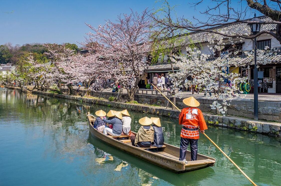くらしき川舟流し